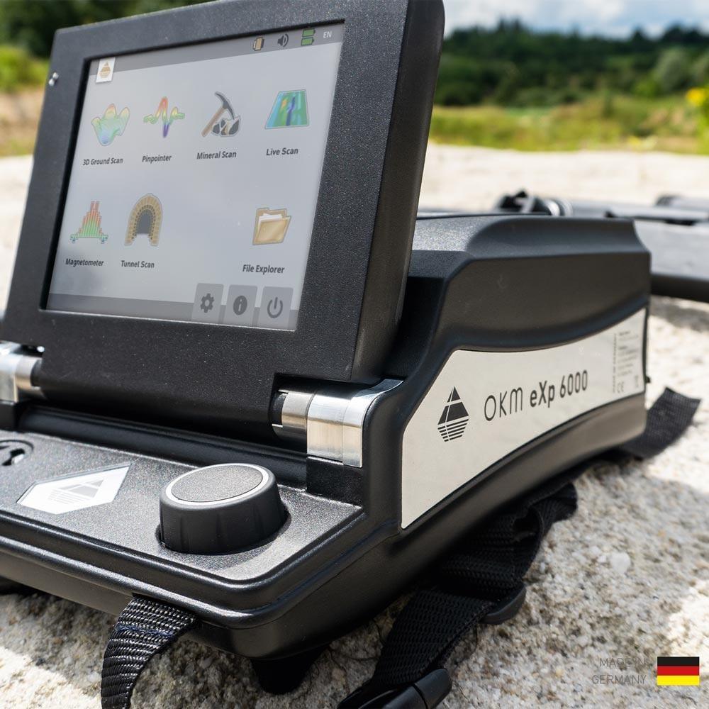 OKM eXp 6000 Professional Plus 3D Ground Scanner - High Precision Metal Detector & Treasure Hunter for Gold, Jewelry, and Artifacts | Ideal for Archaeology, Construction, and Security Inspections