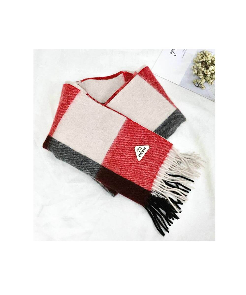 Wool Tartan Scarf - Warm Plaid Blanket Wrap for Women & Men - Soft Winter Fashion Accessory for Outdoor Activities, Travel & Cold Weather