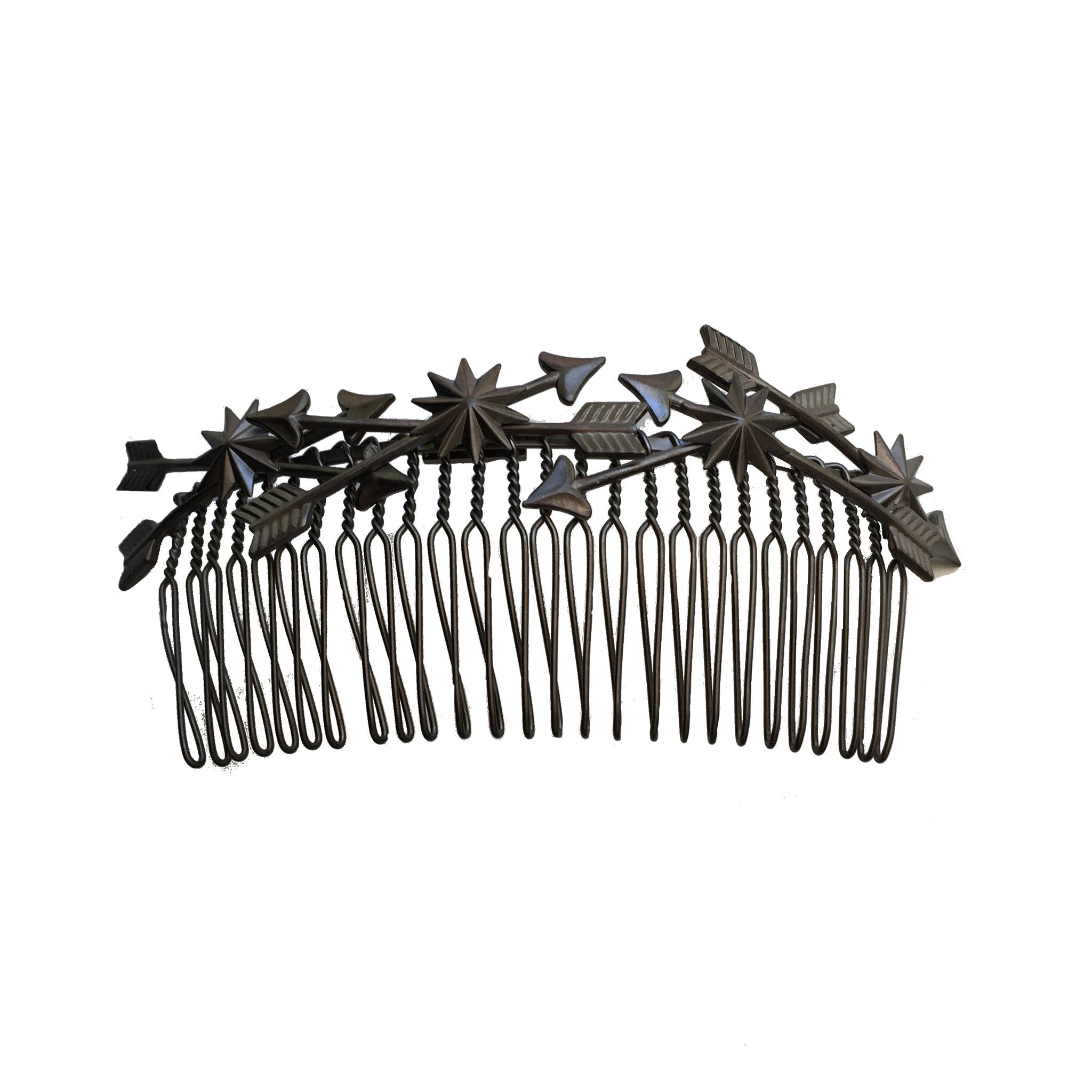 Starcrossed Comb - Matte Gunmetal Hair Comb for Women & Men | Detangling, Styling & Smoothing | Perfect for Travel, Home & Salon Use