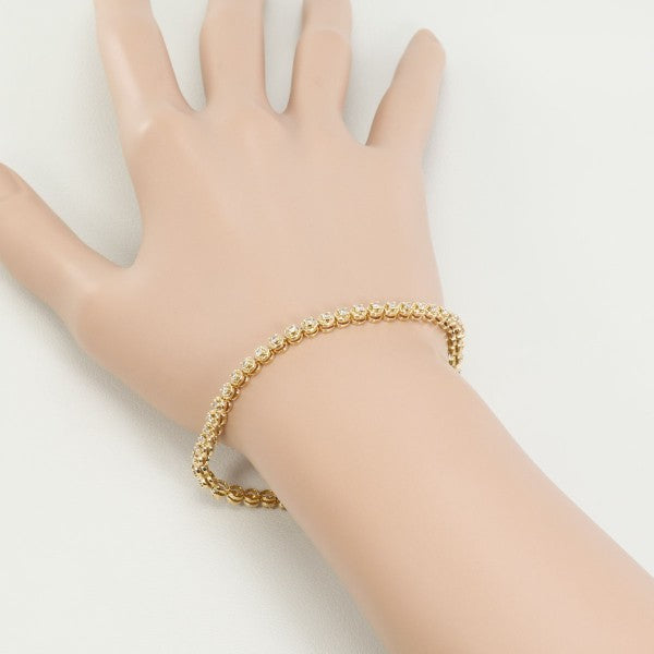 18K Yellow Gold Diamond Bracelet for Women - Elegant & Luxurious Tennis Bracelet for Anniversary, Wedding & Special Occasions