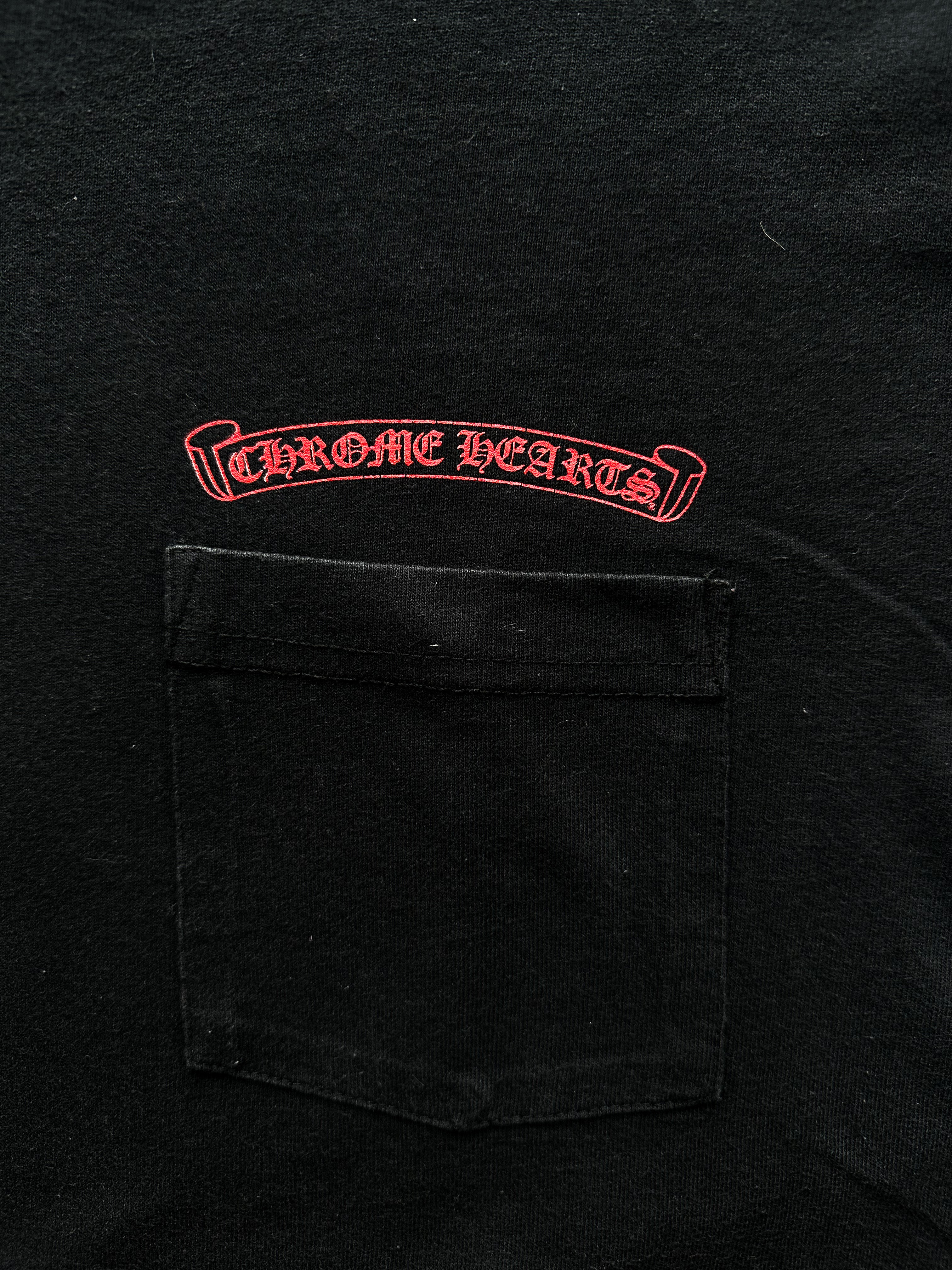 Chrome Hearts Black Matty Boy Chomper Long Sleeve T-Shirt for Men | Gothic Streetwear Fashion | Perfect for Concerts, Night Out & Casual Wear