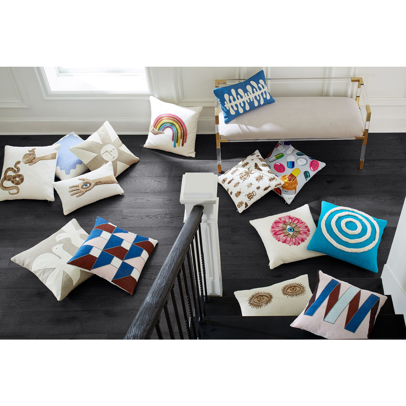 Muse Eyes Decorative Throw Pillow Cover - Soft Cushion for Sofa, Bed, Living Room - Perfect for Home Decor and Cozy Comfort