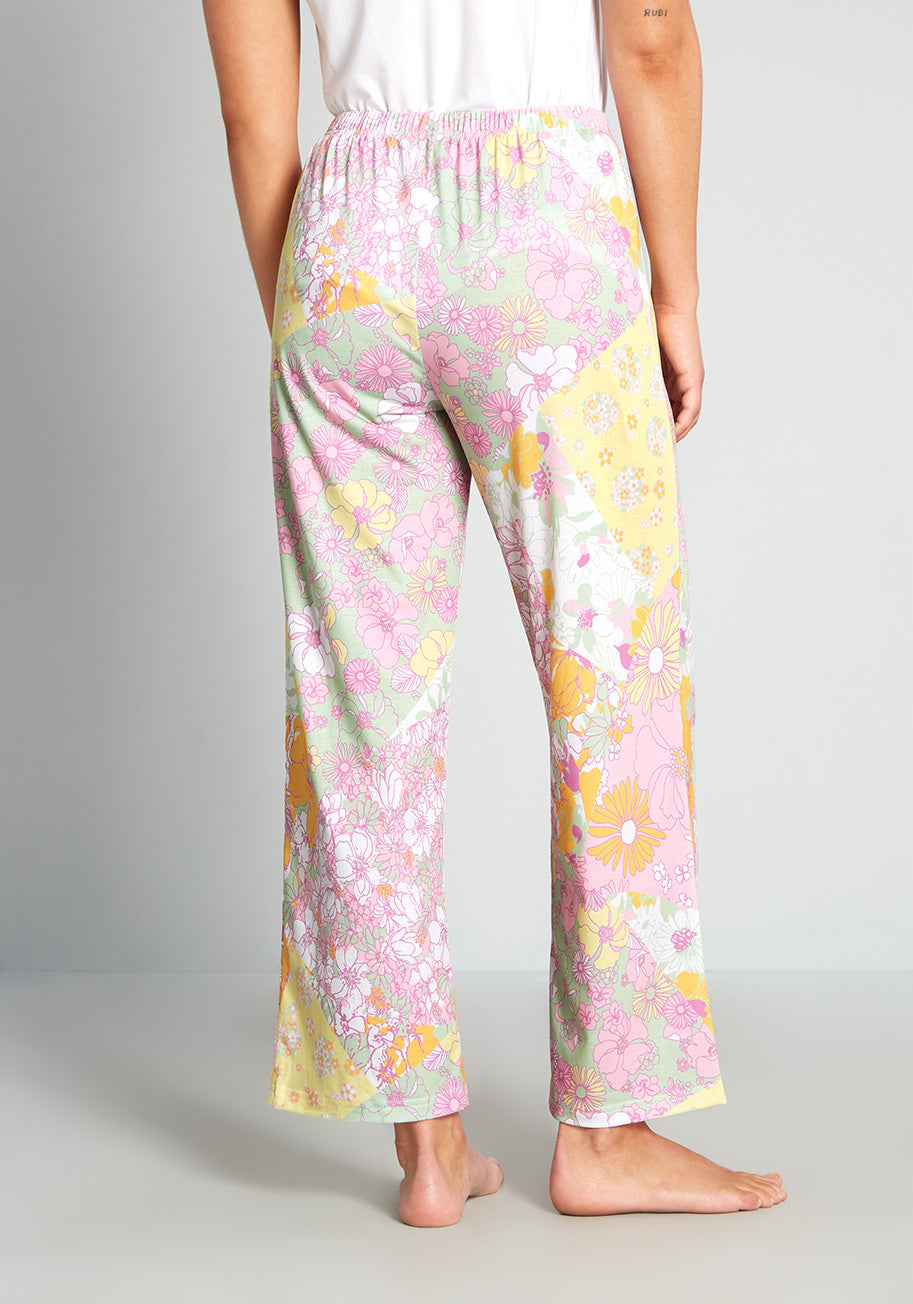 Sweet Slumbers Women's Soft Cotton Pajama Pants - Cozy Lounge Pants for Sleep, Relaxing at Home & Comfortable Nightwear