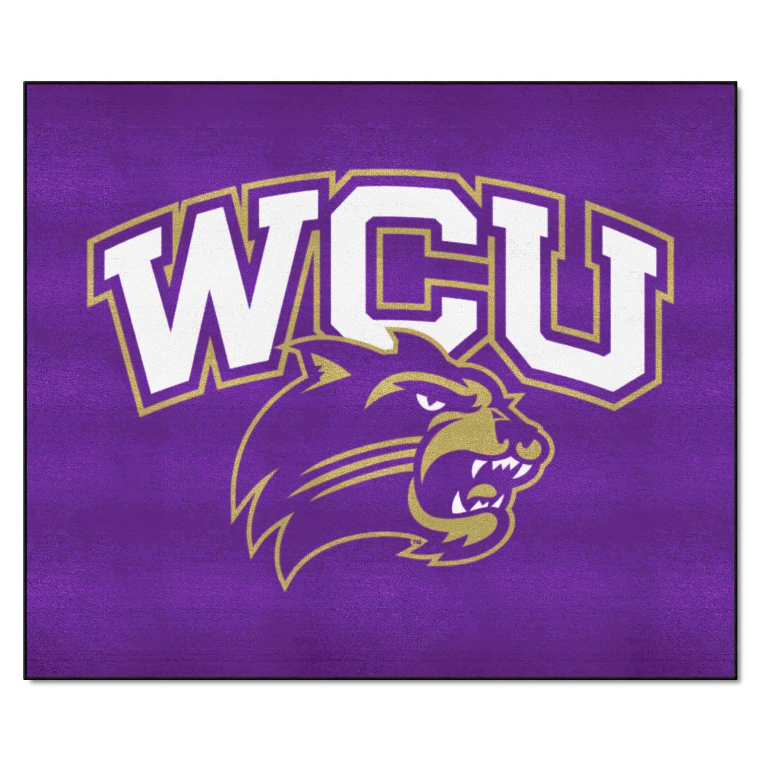 FANMATS 650 Western Carolina Catamounts Tailgater Rug - 5ft x 6ft College Sports Fan Rug, Durable Outdoor Tailgating Mat & Home Decor Carpet for Game Day Parties, Living Room, Man Cave, and Dorm Room