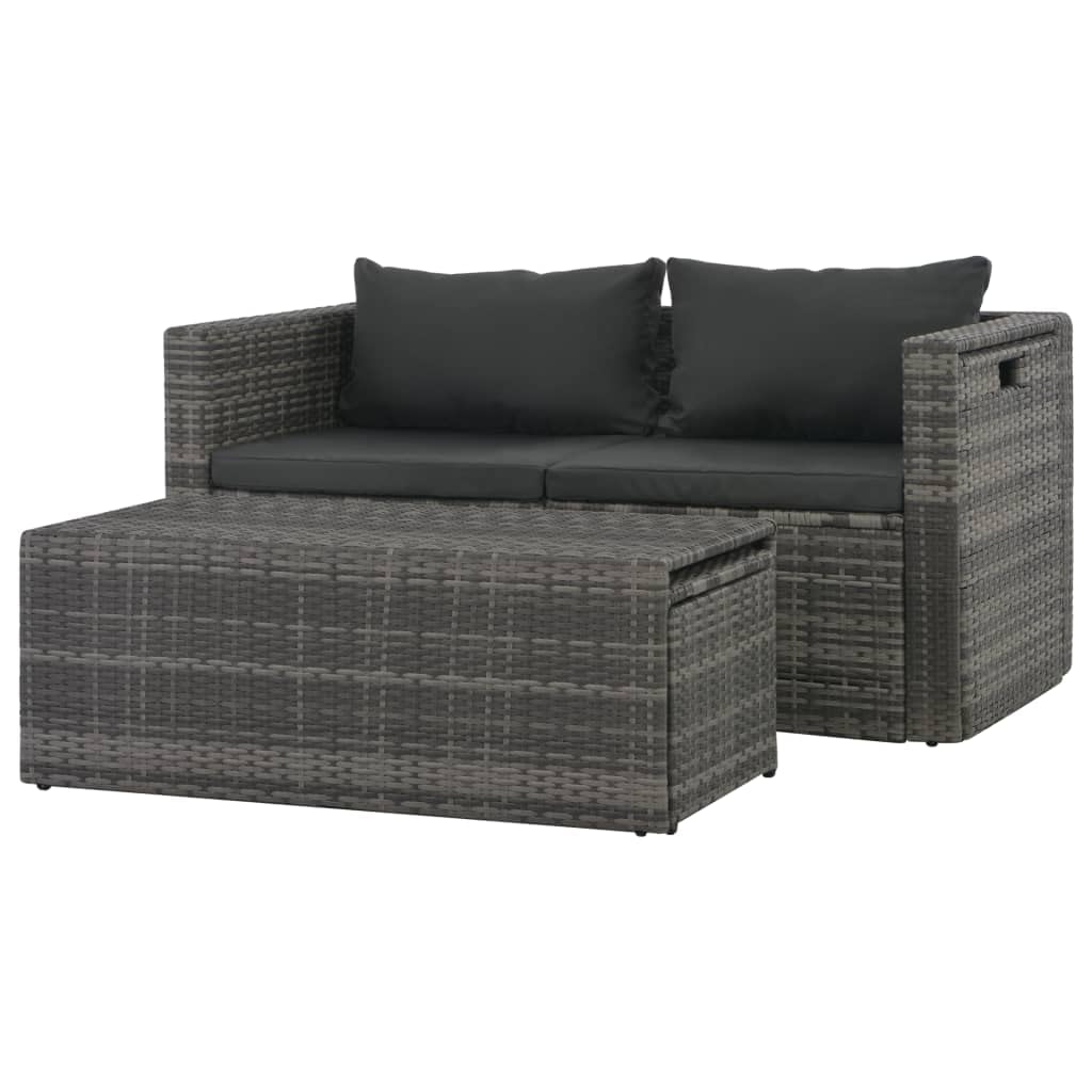 Premium 6-Piece Garden Furniture Set - Outdoor Corner Sofa with Table, Patio Lounge Chairs for Backyard, Balcony & Poolside Relaxation | Water-Resistant & Durable Wicker Design