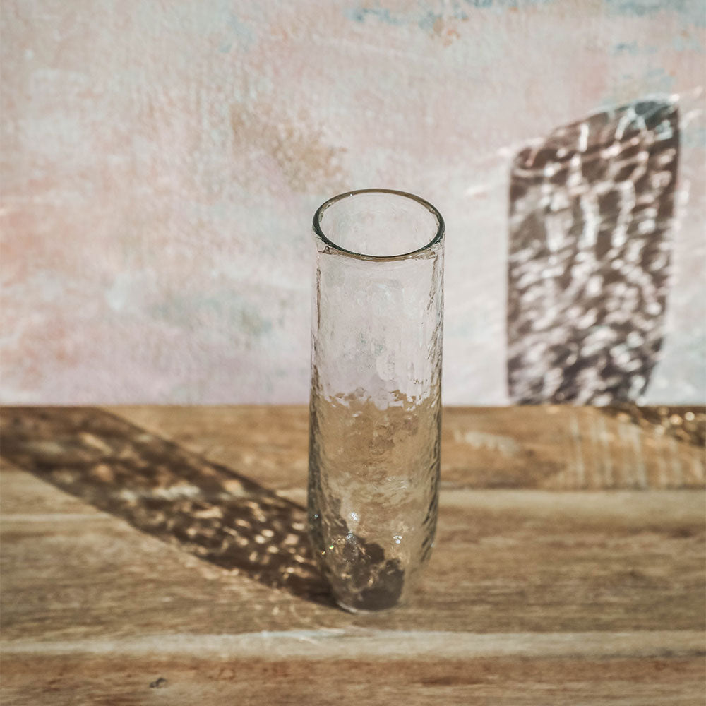 Elegant Dimpled Glass Flute Set - 6-Piece Champagne Flutes for Weddings, Parties & Special Occasions - Perfect for Toasting & Celebrations