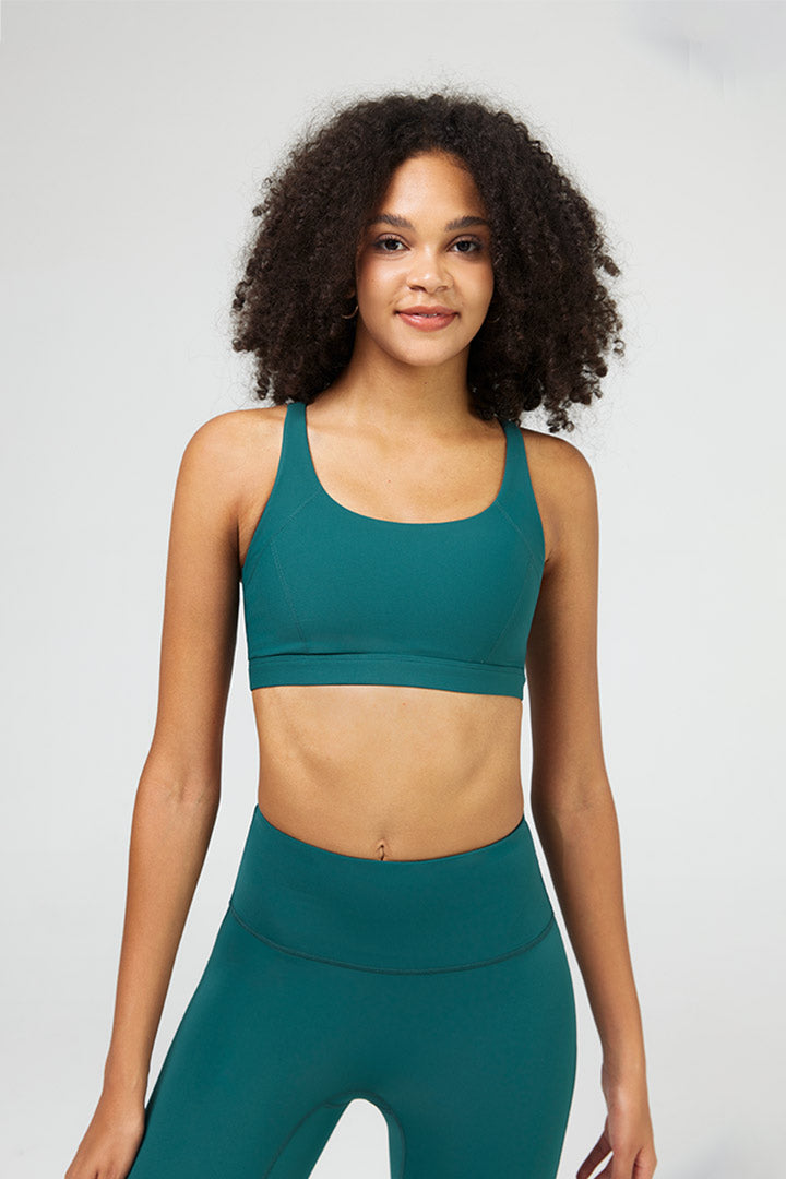 HiTense™ Adjustable Strap Sports Bra for Women - High Impact Workout, Running, Yoga & Gym - Breathable Support for Active Lifestyles