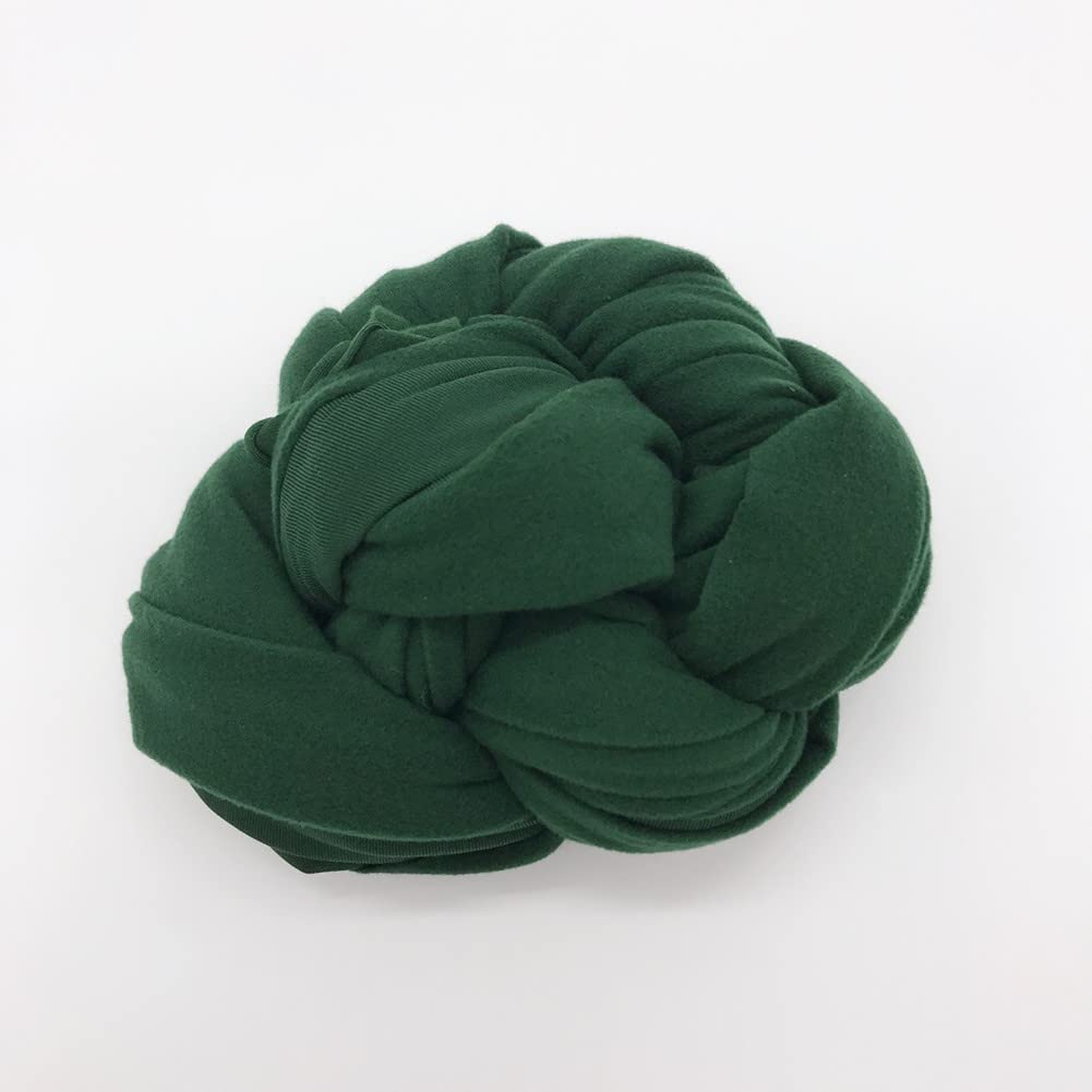 Premium Newborn Baby Photo Props Blanket - Stretchable Wrinkle-Free Milk Velvet Swaddle Wrap for Boys & Girls Photography - Dark Green - Perfect for Newborn Photo Shoots, Baby Showers & First Birthday Portraits