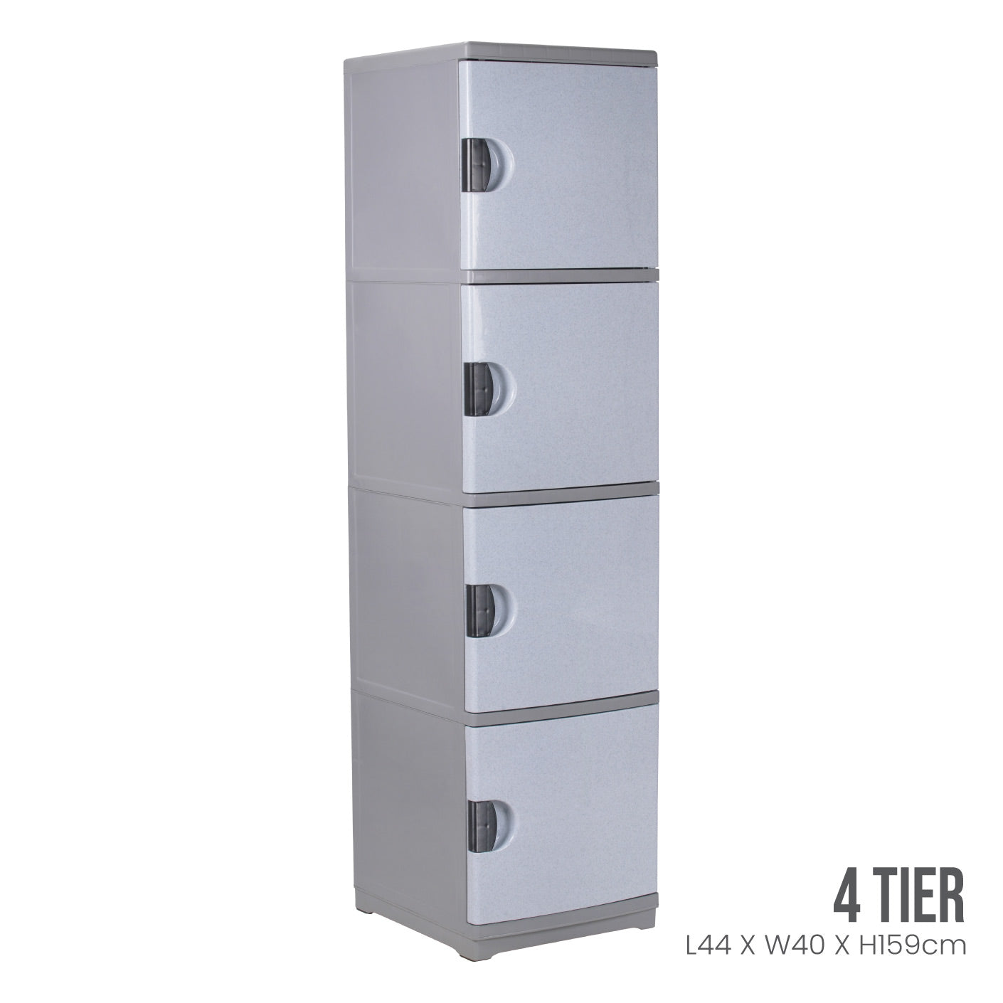4 Tier Corina Cabinet (809 4) - Modern Storage Solution for Kitchen, Bathroom, Office & Living Room Organization