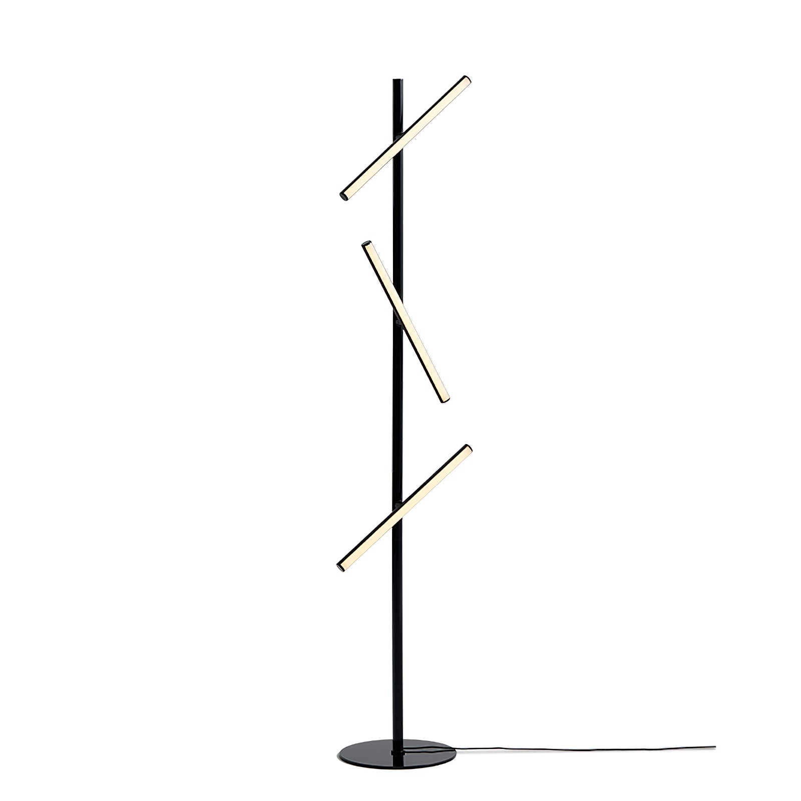Modern Cross Turn Adjustable Floor Lamp for Living Room - Stylish Reading Light with Flexible Gooseneck, Perfect for Bedroom, Office & Study