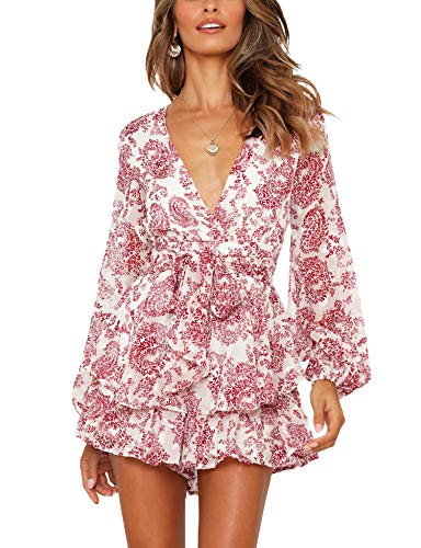 White Red Floral