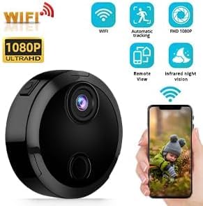 Hidden Spy Camera with Motion Detection & Night Vision - 1080P WiFi Wireless Mini Surveillance Camera for Indoor Use - Nanny Cam, Pet Monitor, Baby Camera with Mobile App - Perfect for Home Security, Office Monitoring & Elderly Care