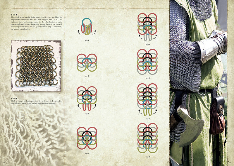 DIY Chain Mail Armor Kit - Medieval Costume & LARP Accessories for Cosplay, Renaissance Fairs & Historical Reenactments