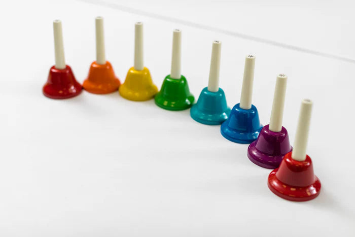 8 Note Handbell Set - Musical Instrument for Kids & Adults - Perfect for Classroom, Church Choir & Home Music Education