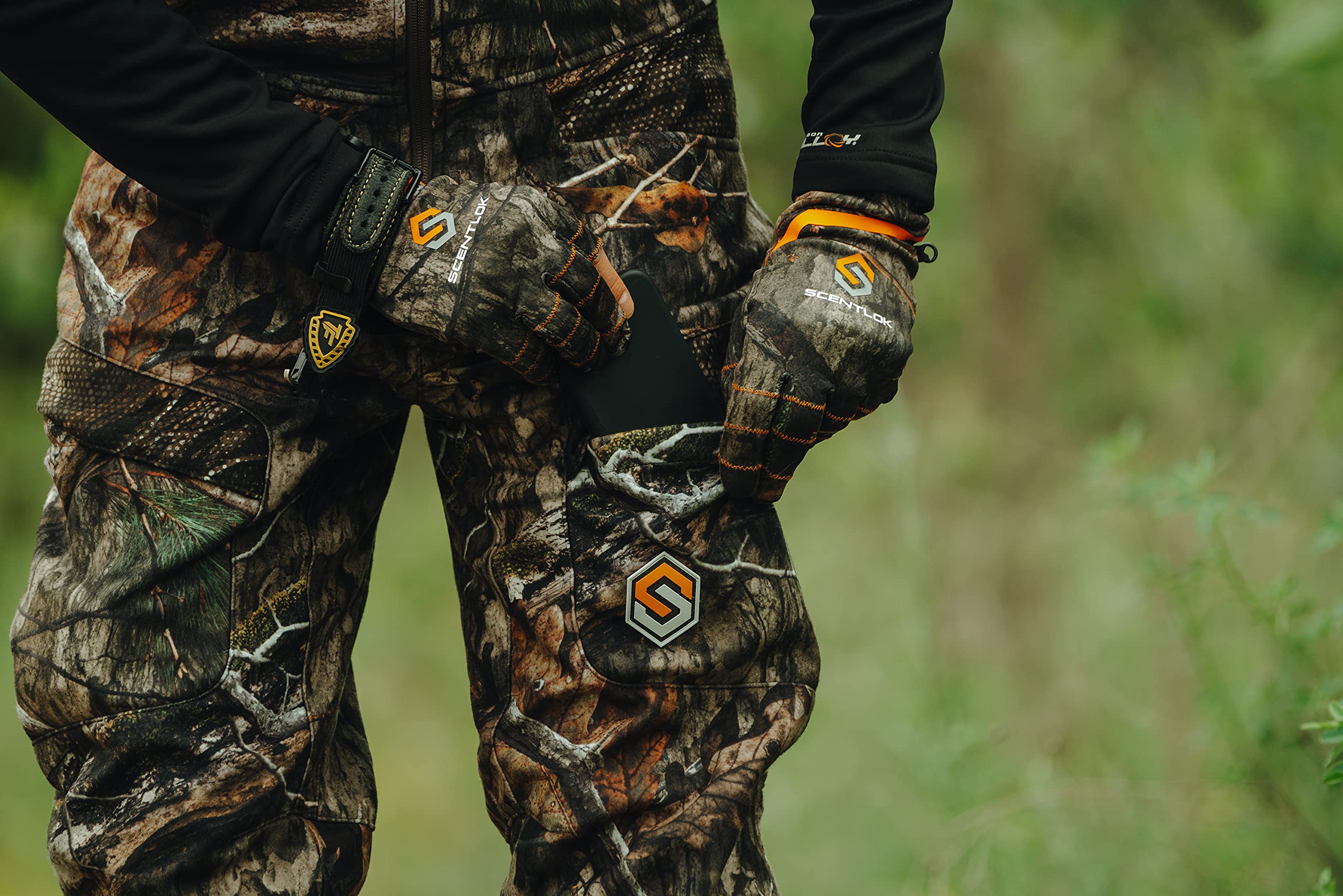 ScentLok Forefront Midweight Odor Reducing Water Repellent Camo Hunting Bibs for Men - Breathable Hunting Pants for Deer, Turkey & Outdoor Adventures