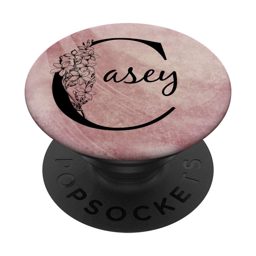 Casey Personalized Name Floral Rose Pink Grunge Design T-Shirt - Custom Vintage Graphic Tee for Women - Perfect for Casual Wear, Music Festivals & Birthday Gifts