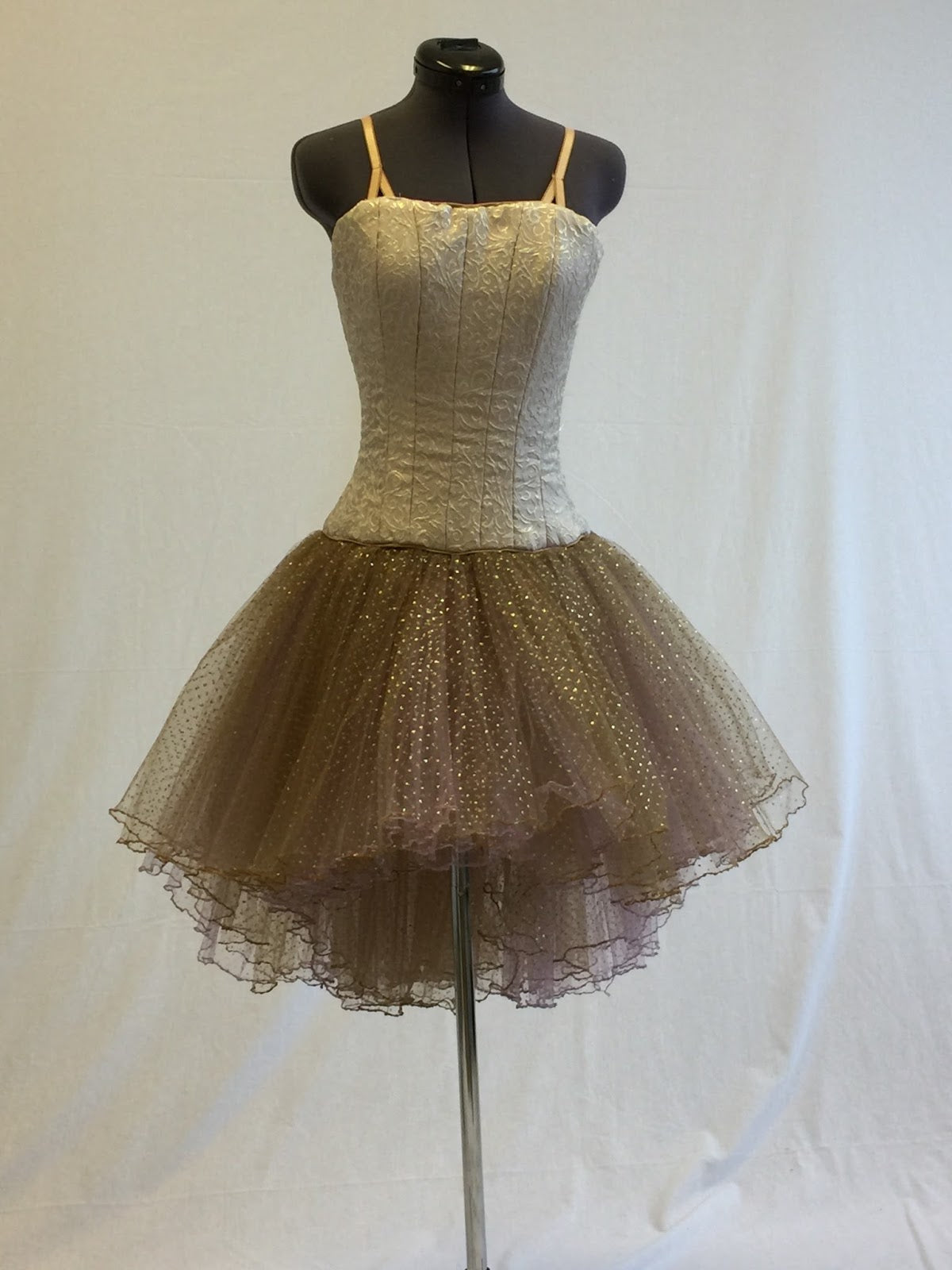 Romantic Ballet Tutu Skirt - Tapered Cascading Roll Hem Performance Tutu for Dance Recitals, Ballet Classes & Theatrical Performances