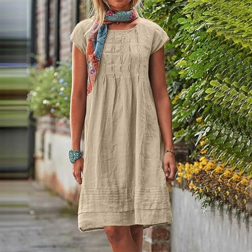 Linen Dress Beige