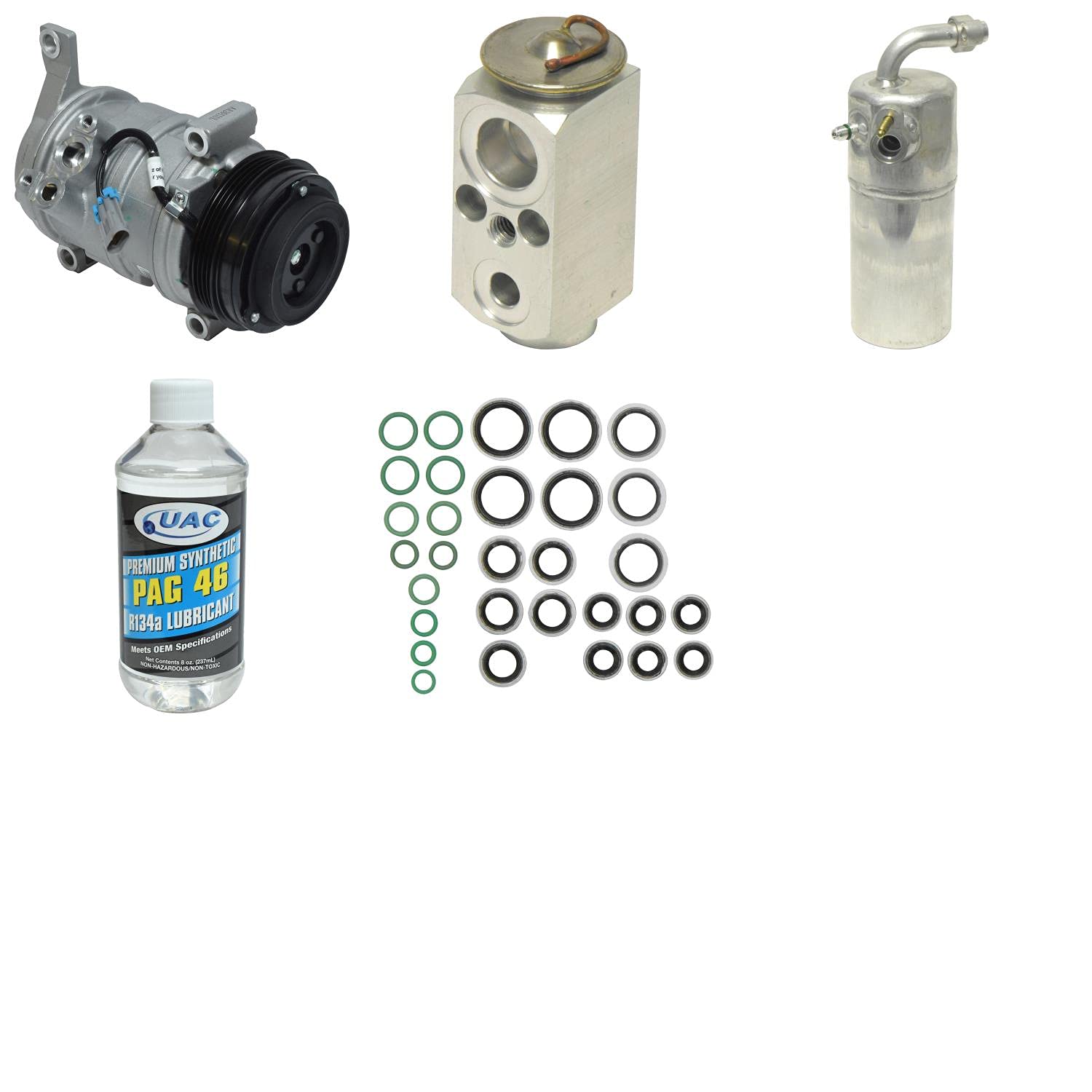 HVAC A/C Compressor Replacement Kit - Compatible with Multiple Car Models | High-Performance Auto AC System Repair Part | Perfect for DIY Mechanics & Professional Technicians | Ideal for Summer Car Maintenance & AC System Overhaul