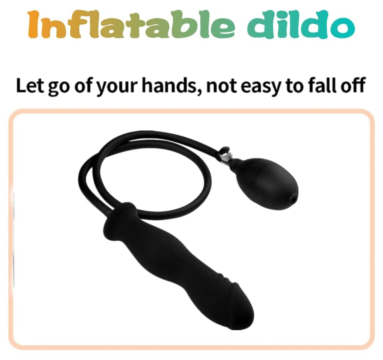 Expandable Inflatable Butt Plug - Detachable Anal Dildo for Adults