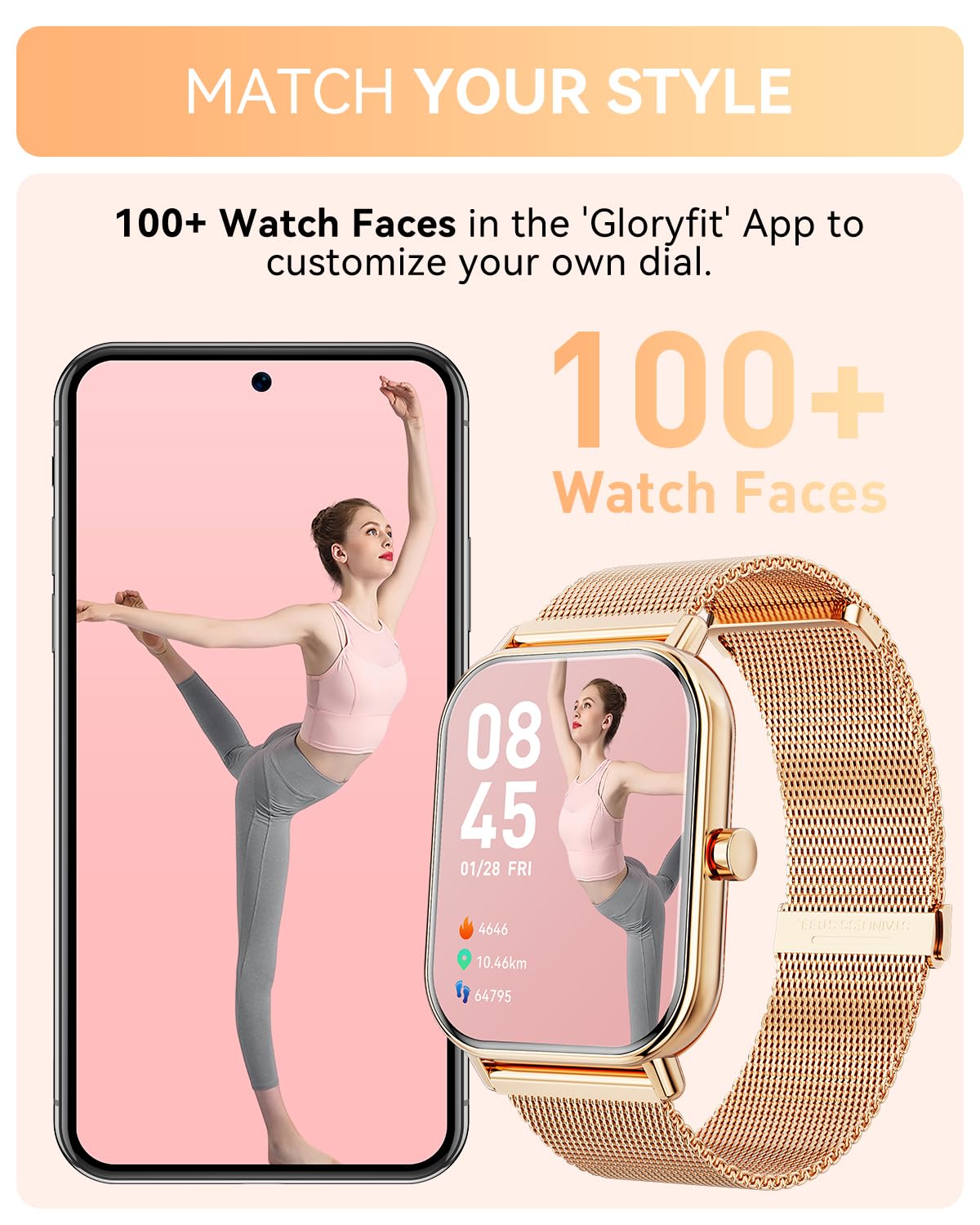 Smart Watch for Women & Men - 1.85