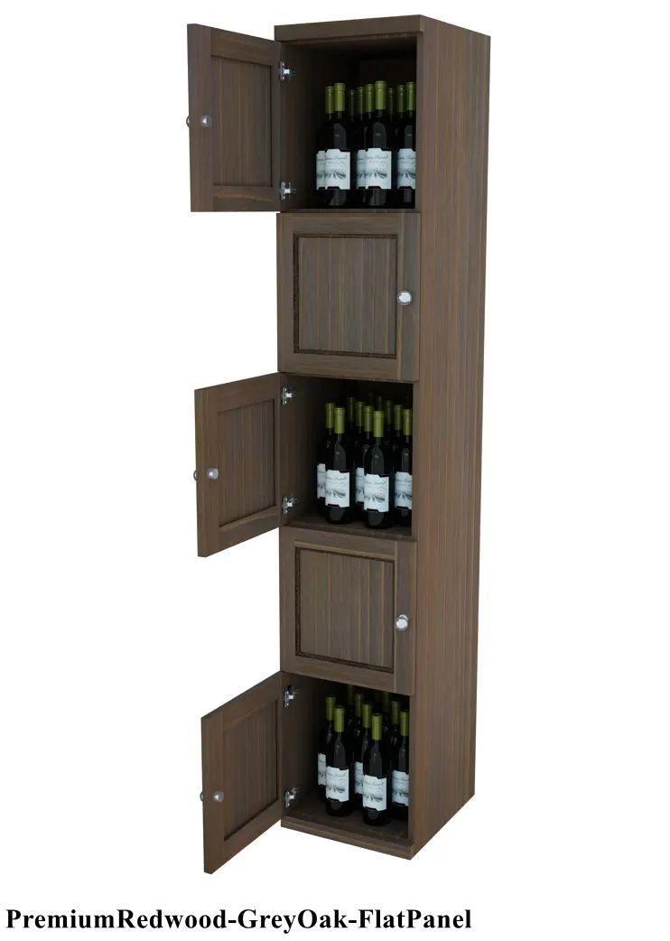 Vinostor Wine Lockers - 5 Locking Bins, 83 5/8