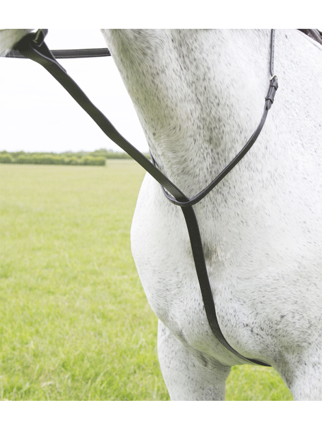 Blenheim Standing Martingale for Horses - Adjustable Leather Horse Training Aid for Jumping & Dressage - Perfect for Equestrian Riding & Show Competitions
