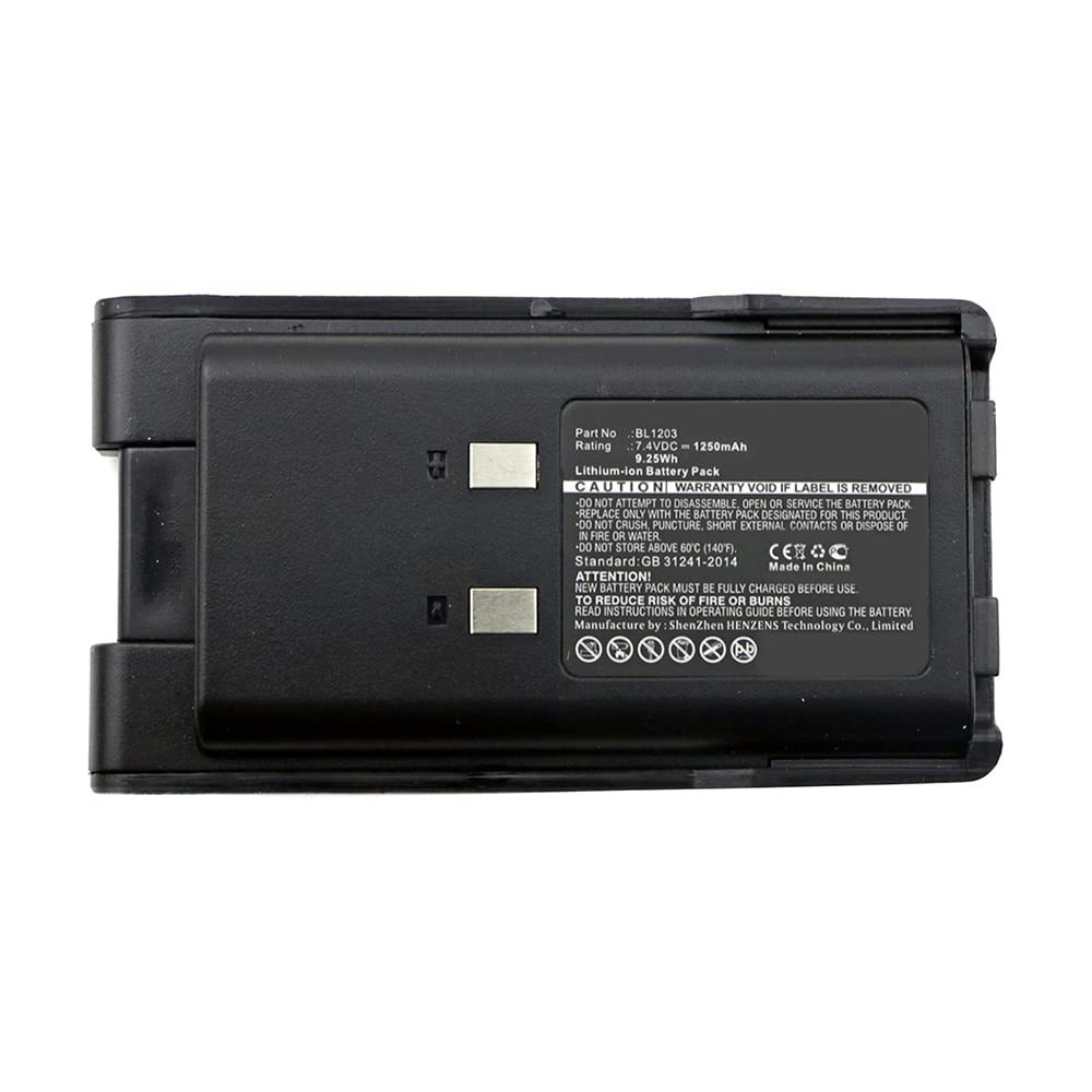 Synergy Digital 2-Way Radio Battery - 7.4V Li-ion 1250mAh Replacement Battery for HYT BL1203 Walkie Talkie | Long-Lasting Power for Outdoor Adventures, Construction Sites & Emergency Communication