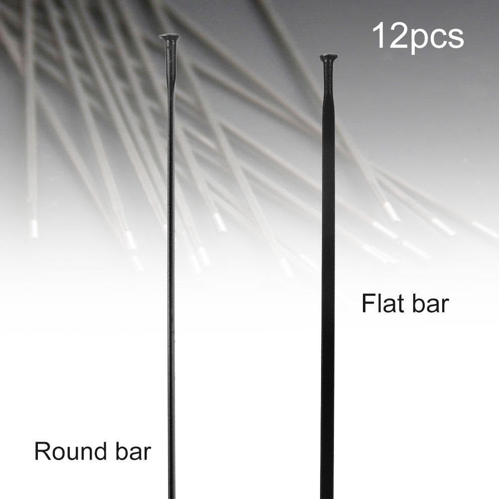 Stainless Steel Bicycle Spokes 12Pcs for Mountain Bike - Durable Wheel Accessories for 700C Wheels & Cycling Maintenance