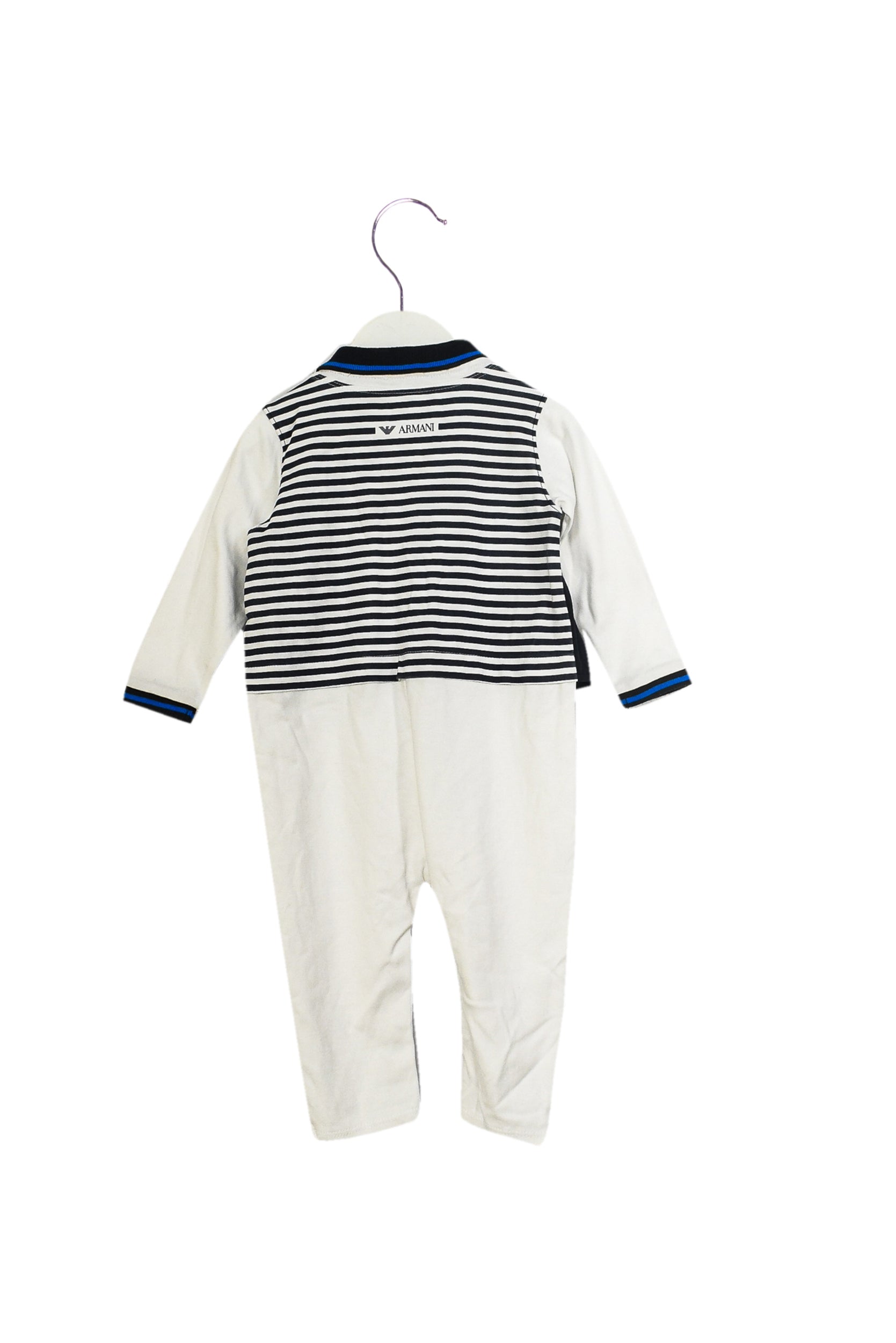 Armani Jumpsuit for Baby Girls 9 Months | Soft Cotton Romper with Snap Buttons | Perfect for Family Photos, Playdates & Special Occasions