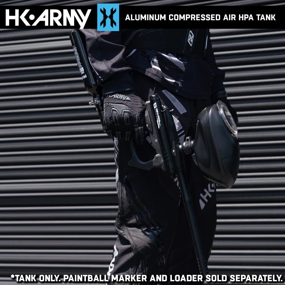 HK Army Aluminum HPA Paintball Air Tank with Standard Regulator - Lightweight & Durable for Outdoor Paintball Games & Airsoft Battles