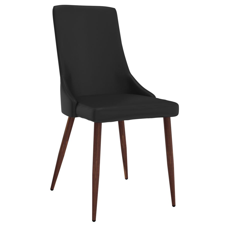 Stylish Faux Leather Dining Chair - Cora Design for Modern Home & Restaurant Decor | Comfortable PU Leather Seat for Kitchen, Dining Room & Office