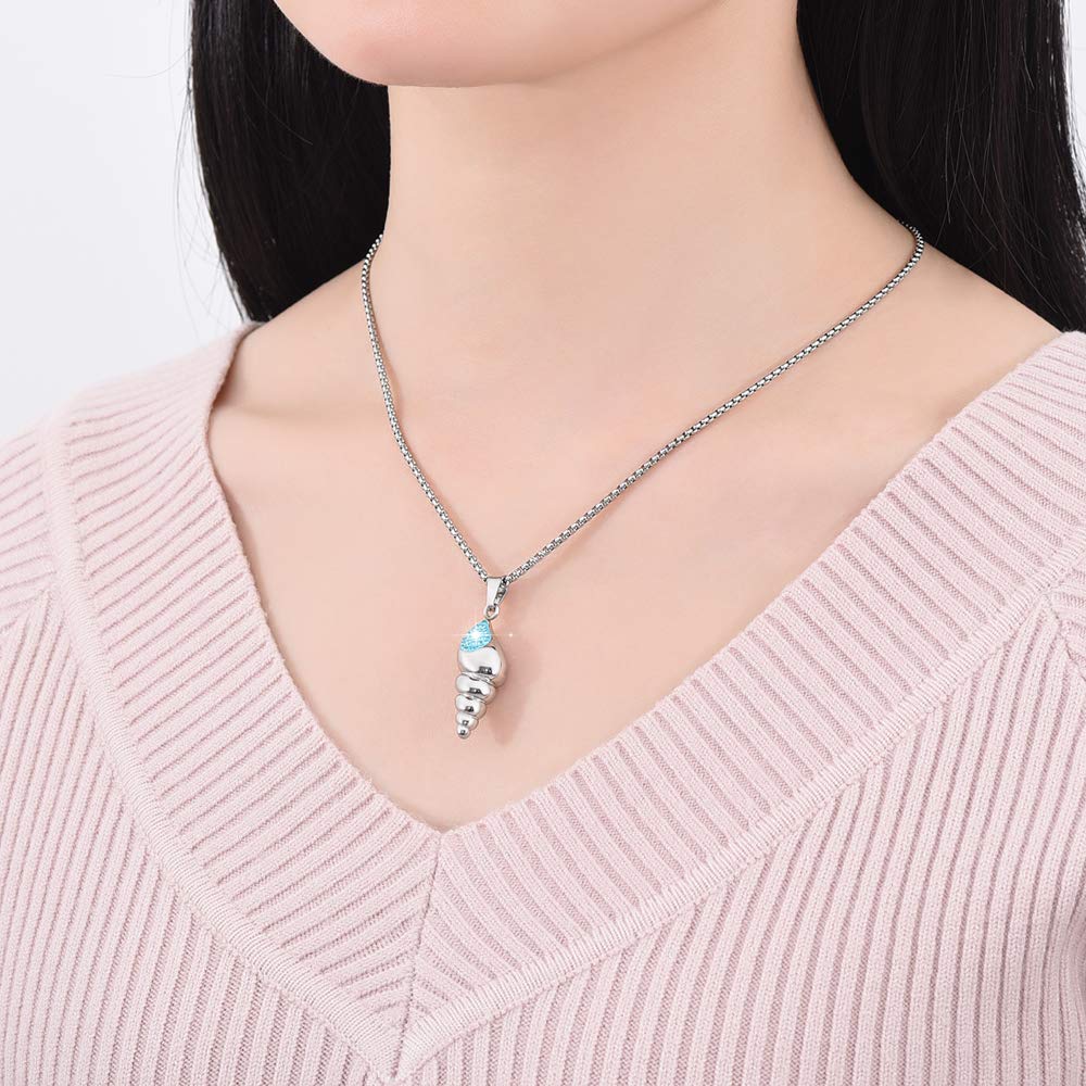 Memorial Urn Necklace for Ashes - Stainless Steel Keepsake Pendant for Loved Ones - Perfect for Remembrance & Travel