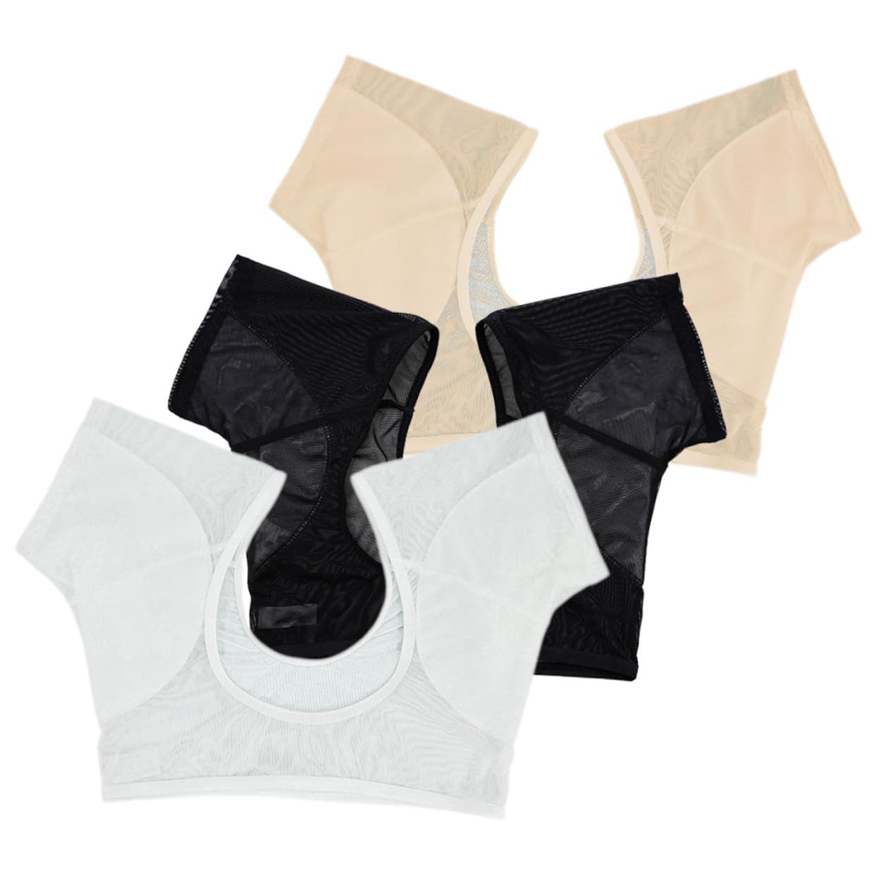 Women's Sweat Pad Vest - Breathable Underarm Vest for Girls & Teens - Skin-Friendly Comfort Wear for Gym, Yoga & Daily Activities