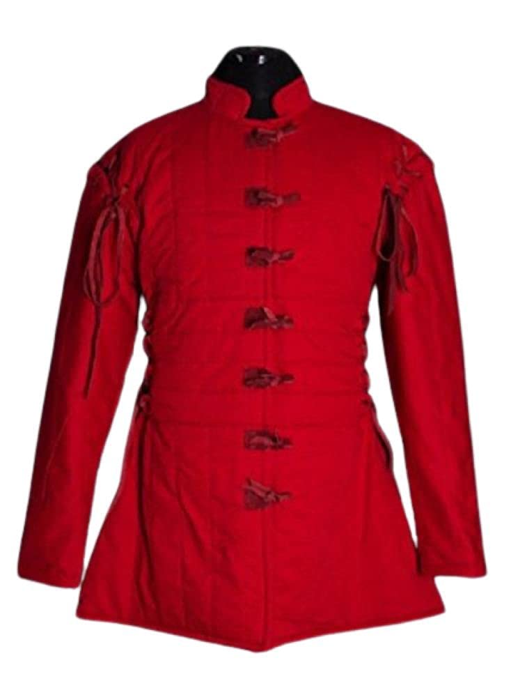 NauticalMart Women's Laced Sleeves Gambeson - Medieval Armor Tunic for LARP, Cosplay & Renaissance Fairs | Custom Fit Female Gambeson for Historical Reenactment & Costume Events