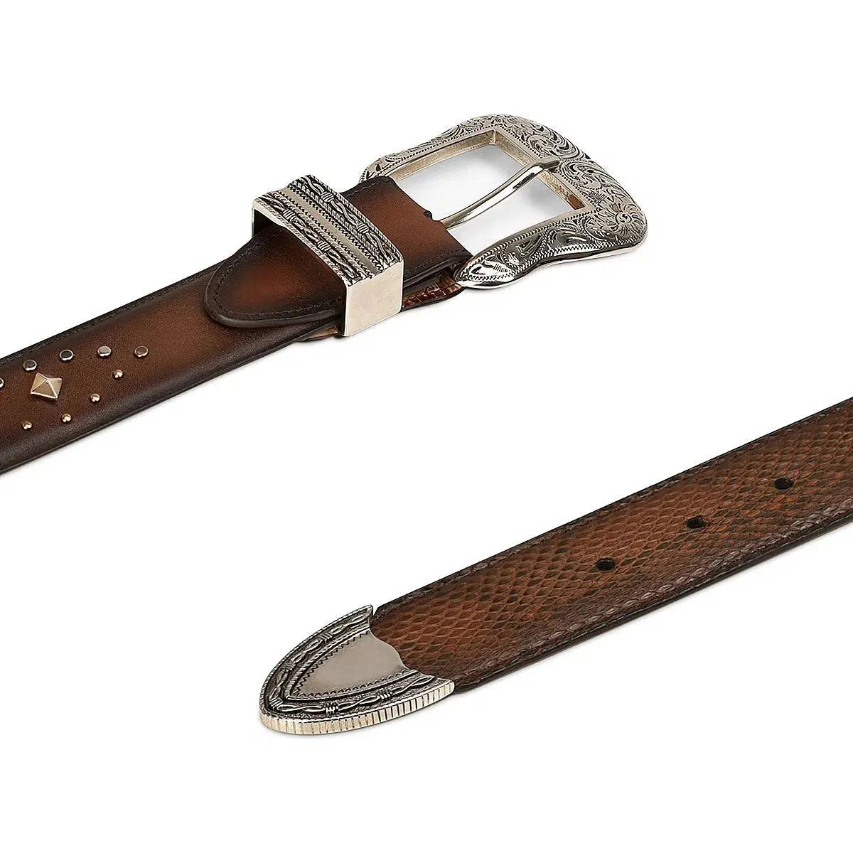CDA06PI Cuadra Honey Western Cowgirl Python Belt for Women - Stylish Accessory for Country Fashion, Rodeo Events & Western Outfits