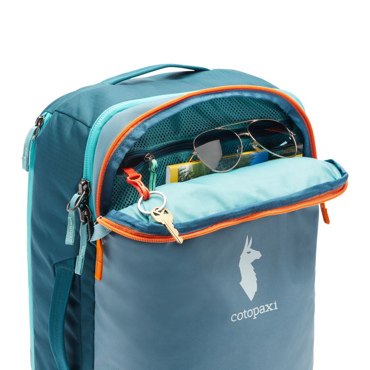 Cotopaxi Allpa 28L Travel Backpack - Lightweight Carry-On Pack for Hiking, Camping & Air Travel | Water-Resistant Blue Spruce/Abyss Color | Perfect for Weekend Trips & Outdoor Adventures