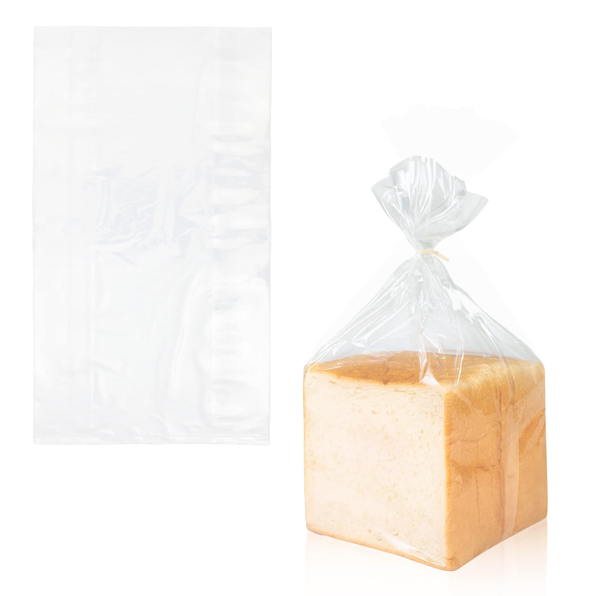 APQ Clear Plastic Bread Bags for Homemade Bread - 6x3x12 Inch, 1000 Pack of 0.65 Mil Gusseted Polyethylene Bags with Open Top - Water-Resistant Bread Storage Bags for Bakery, Sandwich, Cookies & Pastries - Perfect for Home, Restaurant & Commercial Use