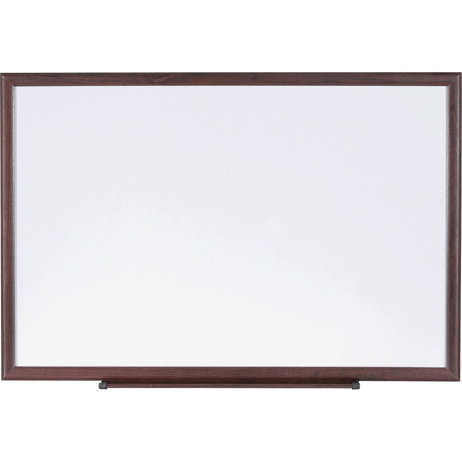 Lorell 6'x4' Dry-Erase Whiteboard with Wood Frame - Brown/White (LLR84169) for Office, Classroom & Home Use