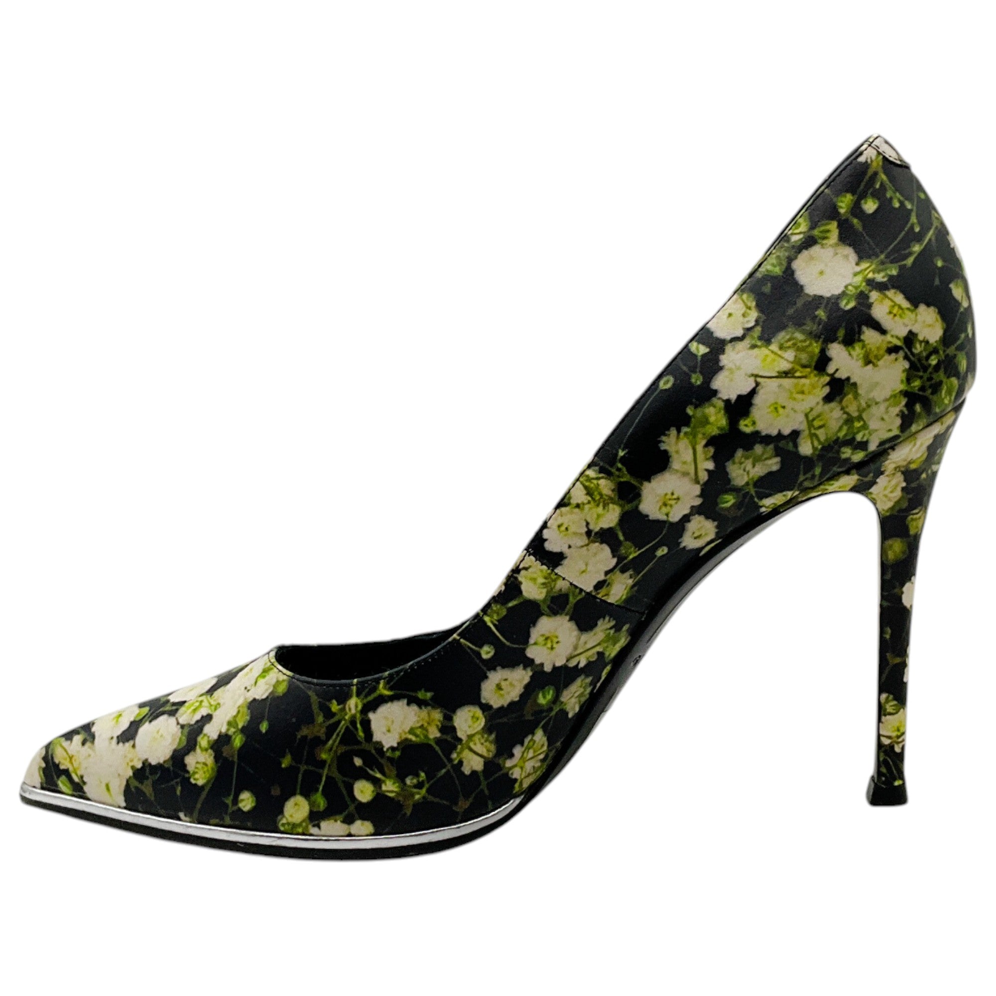 Givenchy Black Multi Floral Print Escarpin Pumps - Elegant High Heels for Women, Perfect for Evening Parties, Weddings & Formal Events