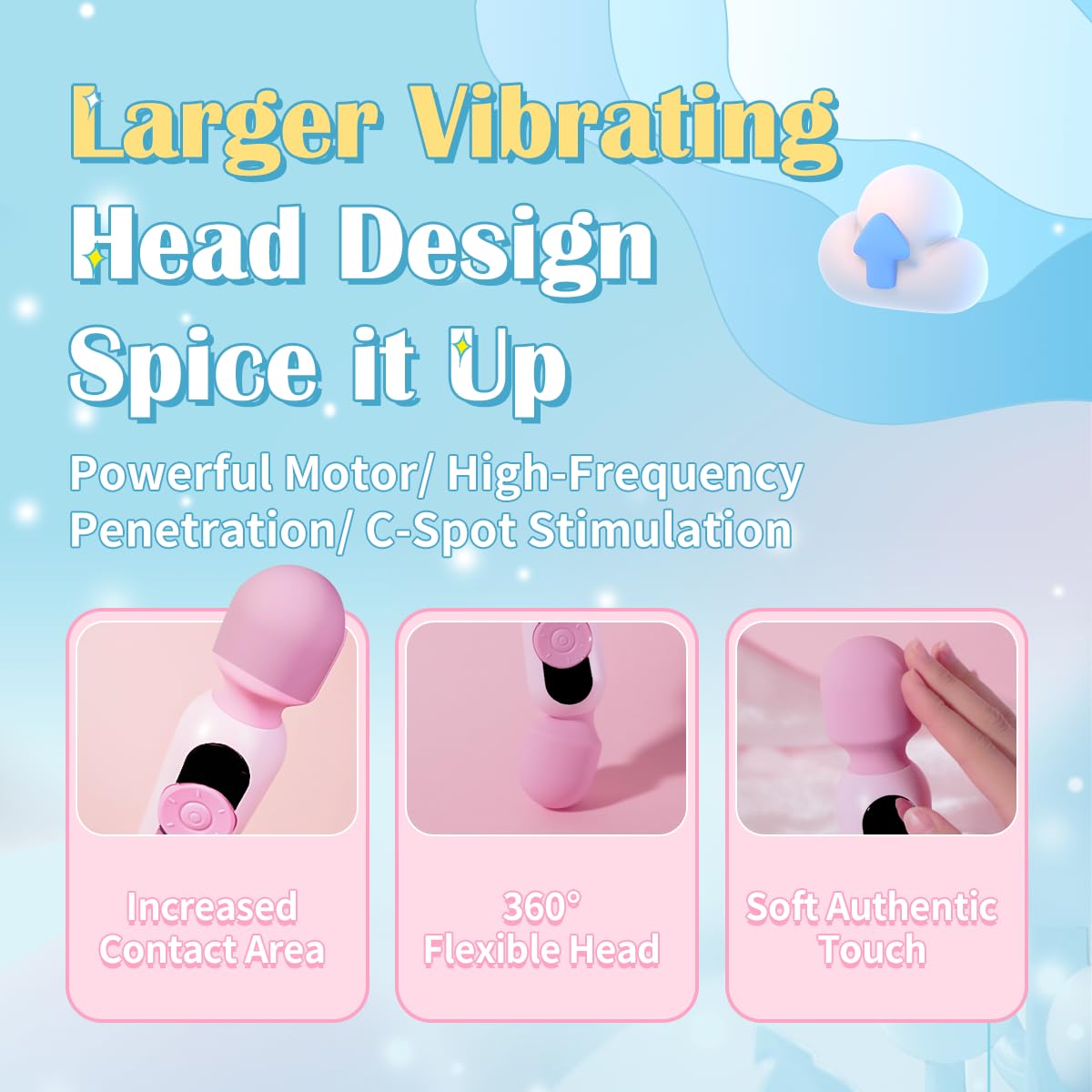 **56-Speed Pink Whale Magic Wand Vibrator for Women - Waterproof Clitoral Stimulator with LCD Display & 56 Pleasure Modes - Adult Sex Toy for Couples, Solo Play & Relaxation**