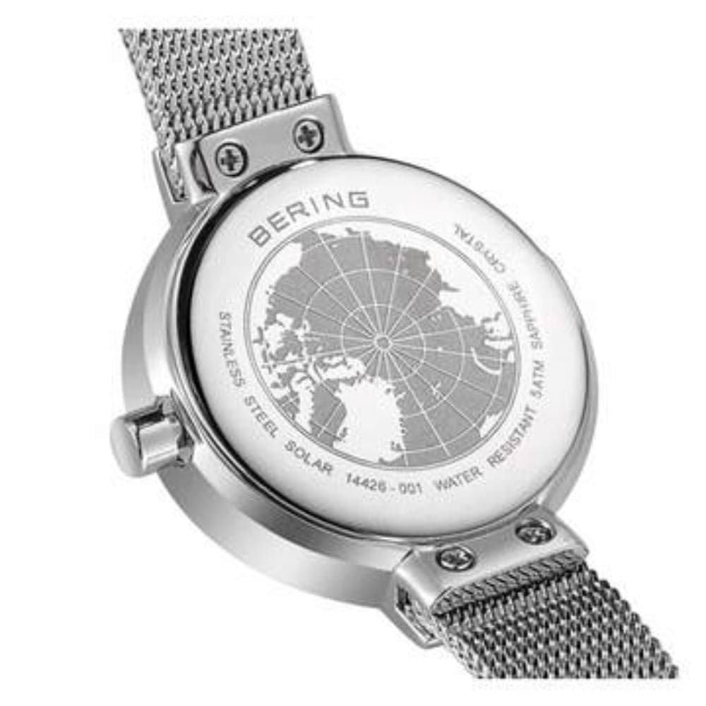 BERING 14426 001 Classic Women's Watch - Slim Stainless Steel Mesh Band, Water Resistant, Elegant Dress Watch for Business, Party & Everyday Wear