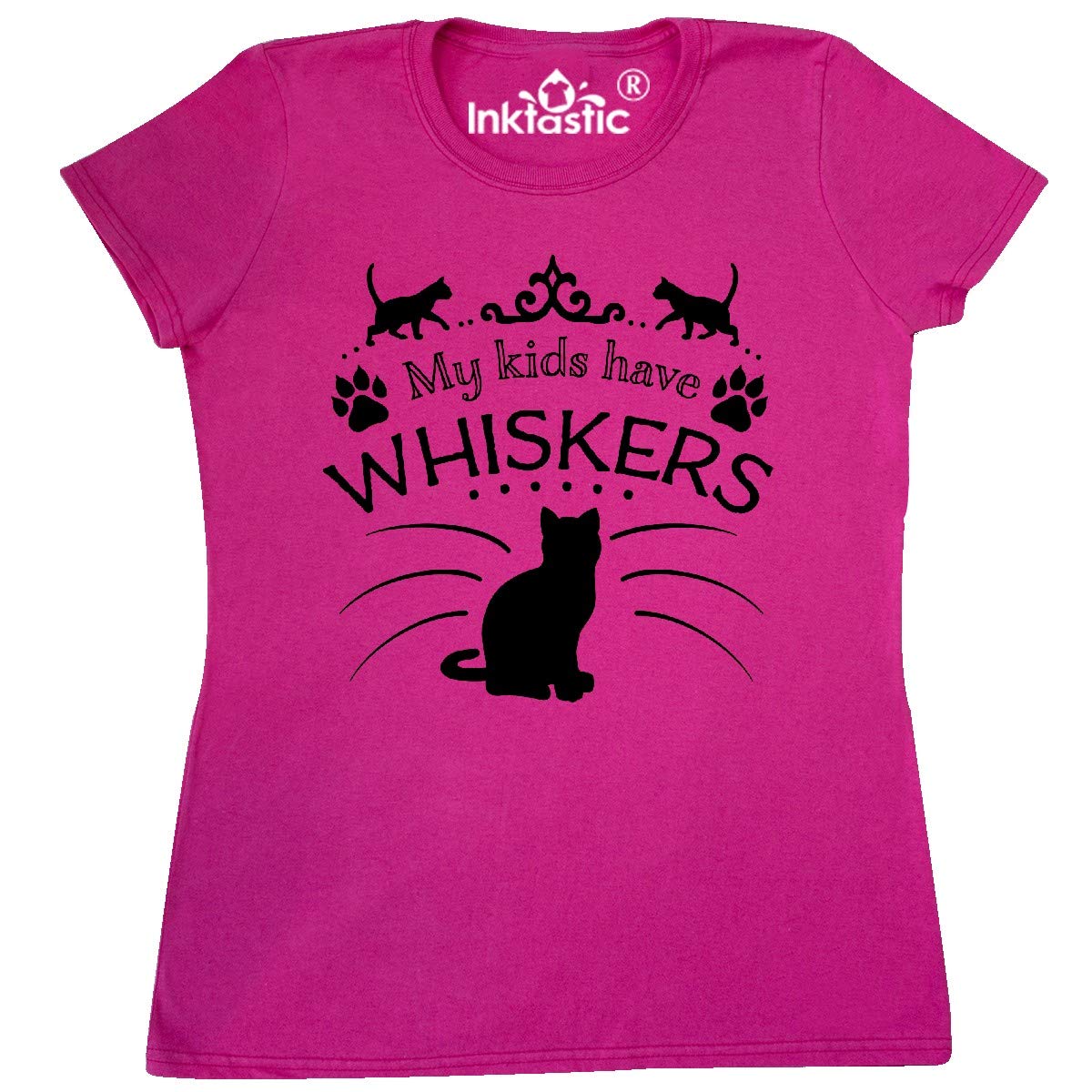 My Kids Have Whiskers Cat T-Shirt for Women - Pet Lovers Gift