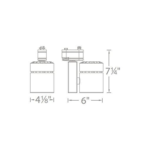 WAC Lighting H-1052F-927-BN Exterminator II LED Energy Star Track Light Fixture - Brushed Nickel Finish | Commercial & Residential Lighting for Retail Stores, Galleries & Home Decor