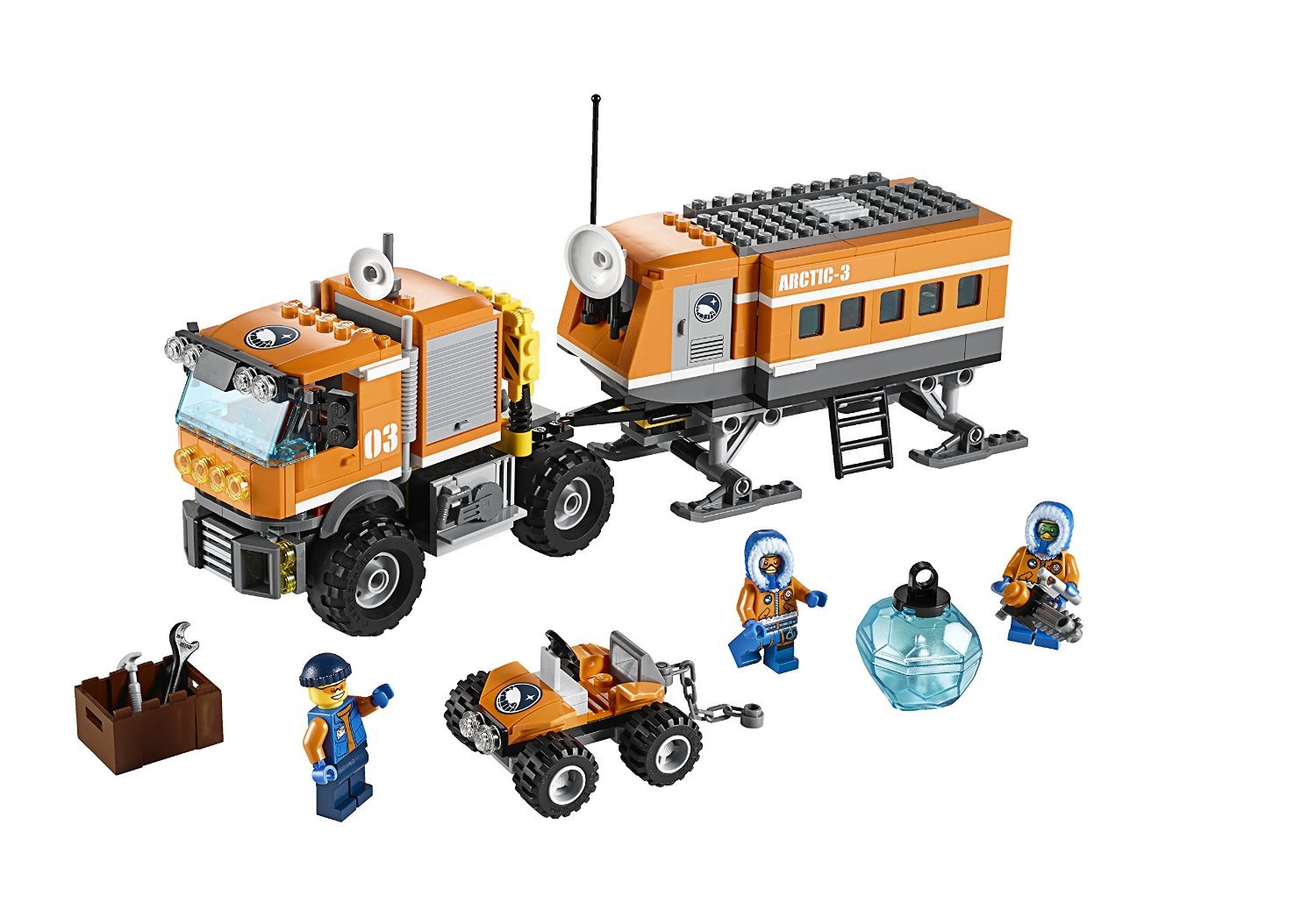 LEGO City Arctic Outpost 60035 Building Toy Set - Arctic Adventure Playset for Kids with Mini Figures & Vehicles | STEM Learning Toy for Creative Play & Winter Themed Adventures