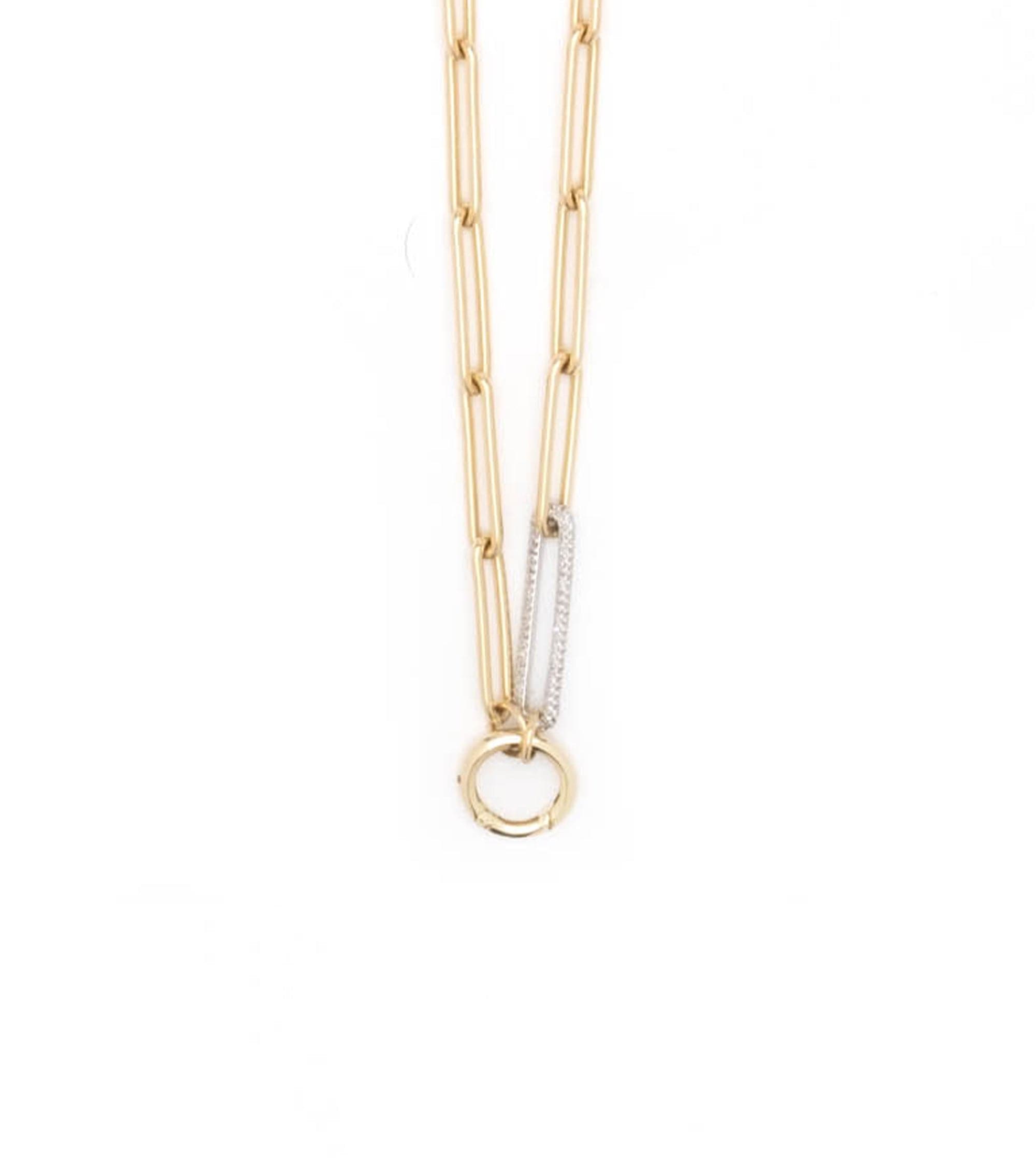 Diamond Link Extended Open Clip Chain - Elegant & Durable Jewelry for Women | Perfect for Necklaces, Bracelets & DIY Jewelry Making