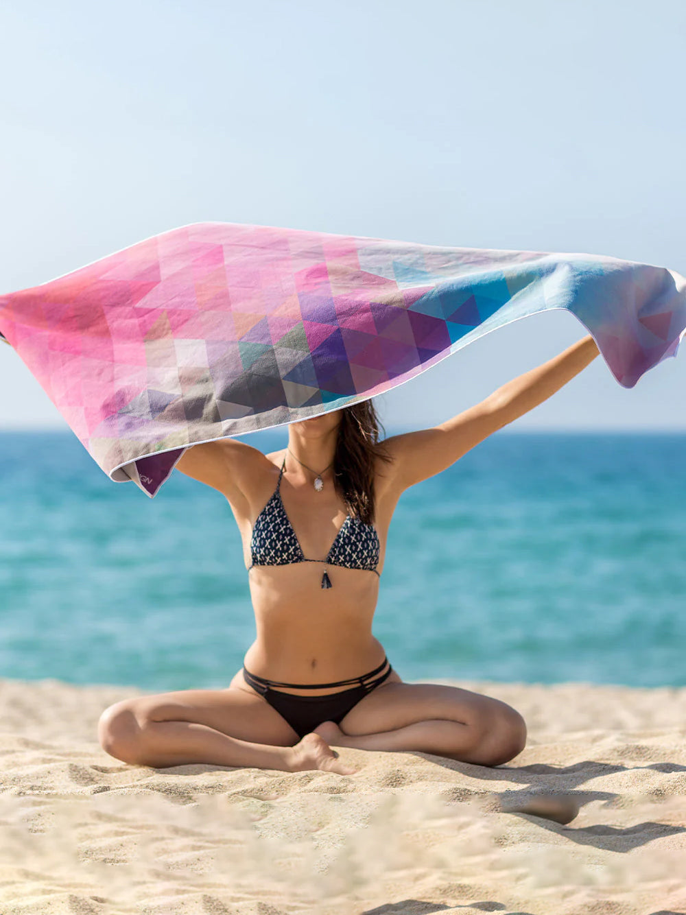 Yoga Design Lab Travel Mat 1.5mm - Ultra Light Non Slip Yoga Mat for Travel & Home Practice - Tribeca Sand Color - Perfect for Yoga, Pilates, Meditation & Gym Workouts