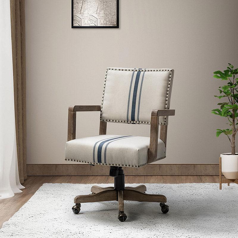 Ergonomic Megan Fabric Office Chair with Adjustable Height - Comfortable Desk Chair for Home & Office Workspace - Perfect for Long Hours Sitting, Gaming, and Remote Work