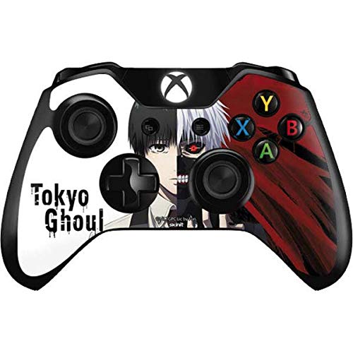 Officially Licensed Funimation Ken Kaneki Split Design Gaming Skin Decal for Xbox One Controller - Custom Protective Cover for Gamers & Anime Fans