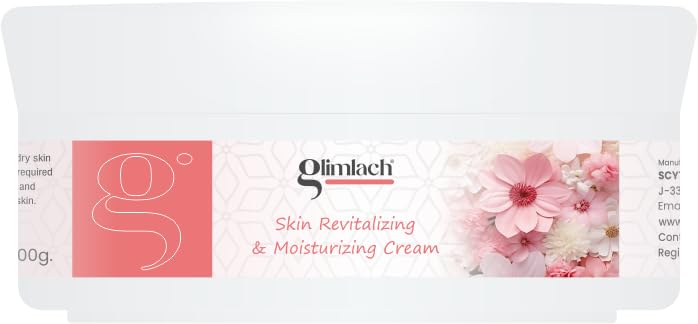 GLIMLACH Aloe Vera Moisturizing Cream - Skin Revitalizing & Hydrating Face & Body Lotion (100g) | Daily Skincare for Dry, Sensitive Skin - Perfect for Home & Travel Use